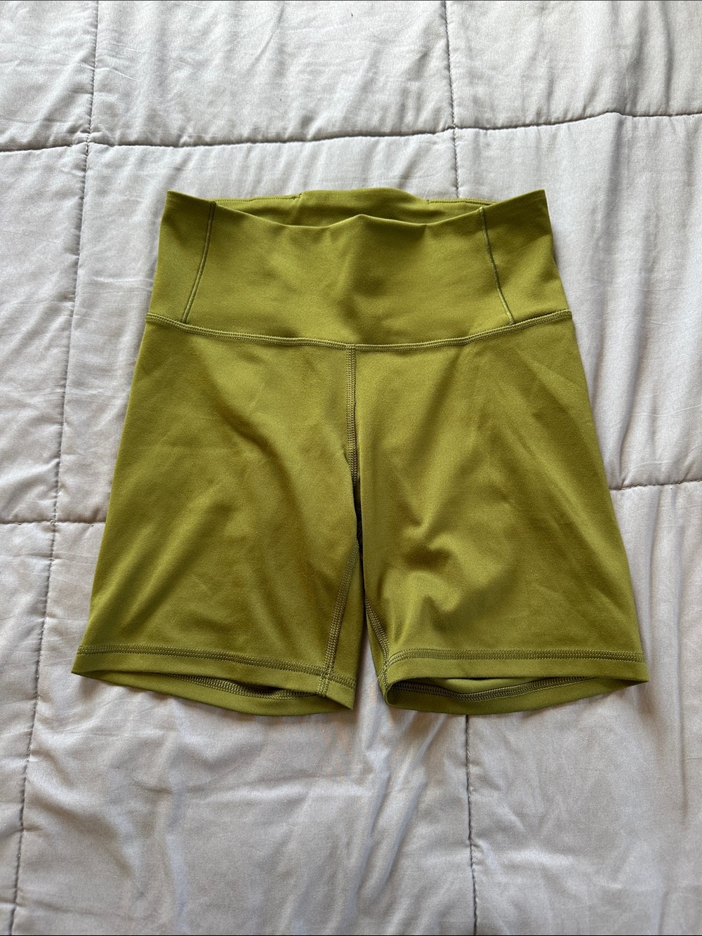 The North Face Olive Green High-Rise Bike Shorts